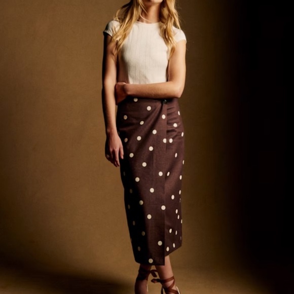 Sezane Pierra Skirt Polkadot - Picture 1 of 3